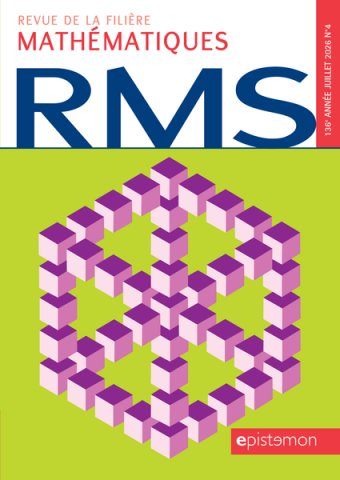 Couverture de RMS — Revue de Maths Spéciales