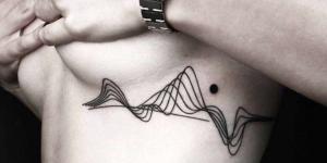 Des tatouages mêlant nature et géométrie