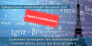 Colloque international "Espace Mathématique Francophone 2018"